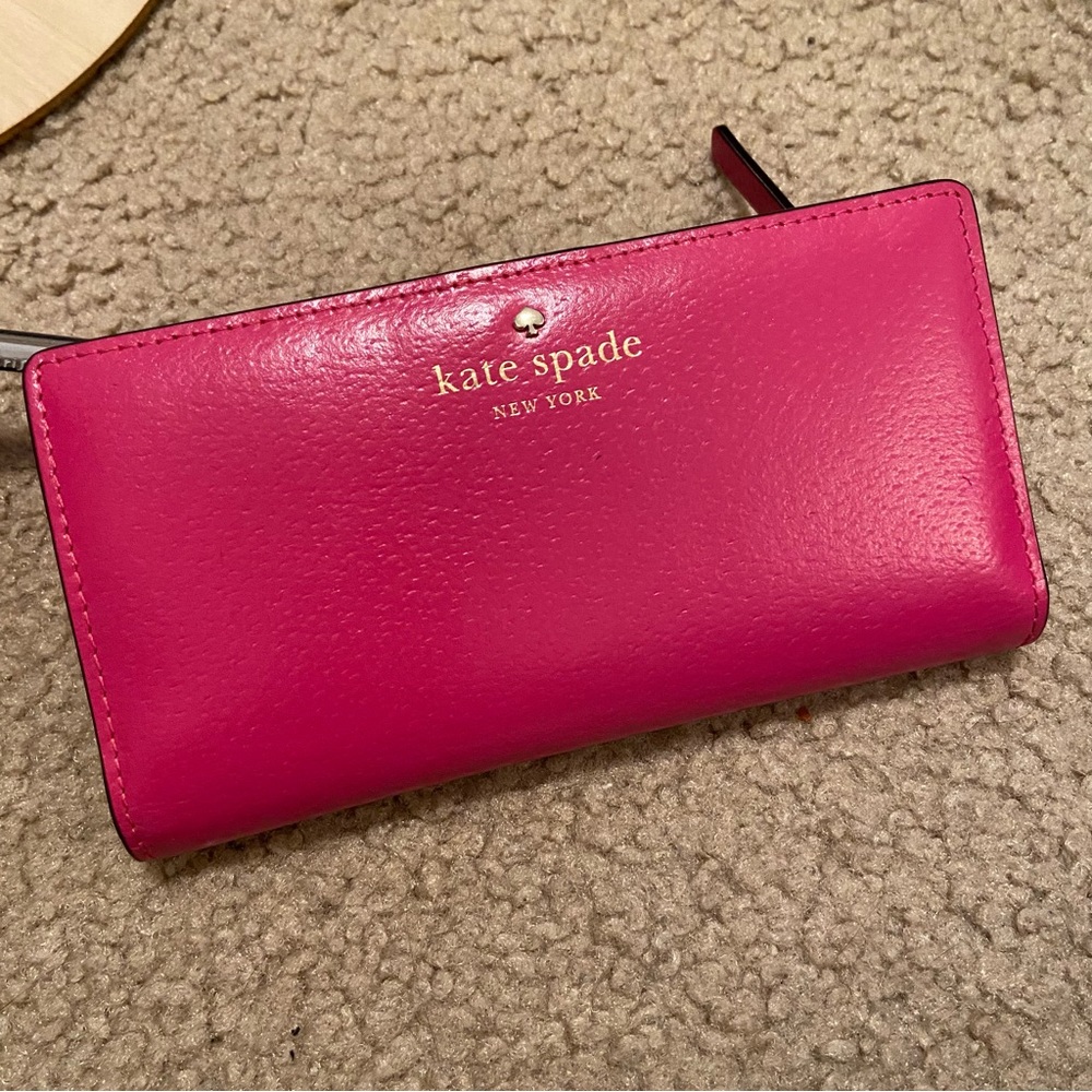 Hot Pink Kate Spade Multi Pocket Wallet/Cardholder